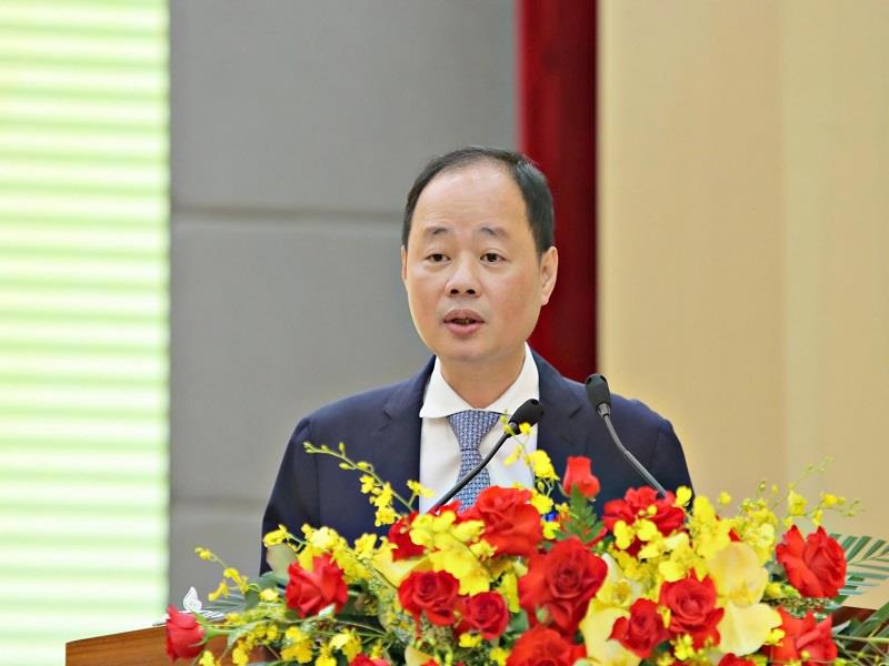 Đồng chí Trần Hồng Thái - Phó Bí thư Tỉnh ủy, Chủ tịch UBND tỉnh phát biểu khai mạc Đại hội