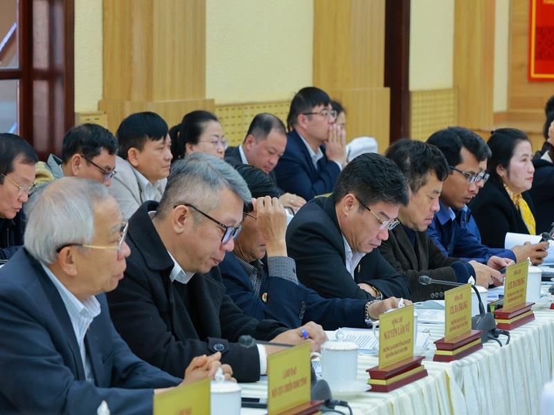 Lãnh đạo các Ban Đảng, các tổ chức chính trị - xã hội của tỉnh Lâm Đồng dự Hội nghị