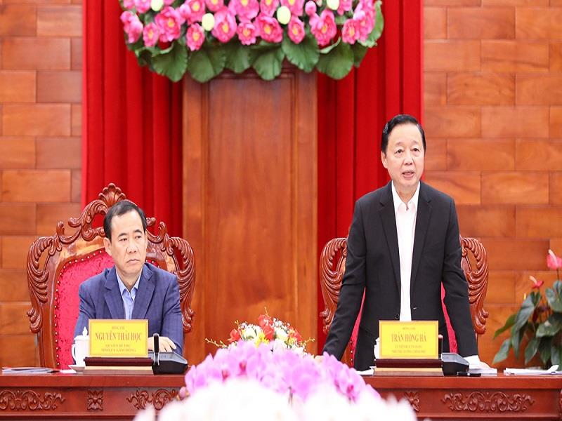 Phó Thủ tướng Chính phủ Trần Hồng Hà kết luận buổi làm việc