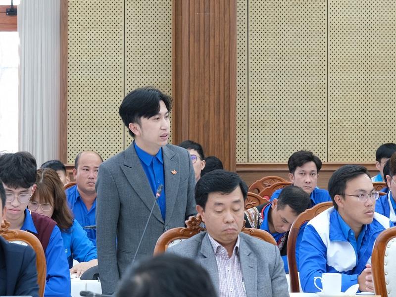 Anh Phạm Hoàng Khánh Vũ - Phó Chủ tịch Hội Liên hiệp Thanh niên Việt Nam thành phố Đà Lạt có ý kiến về việc hỗ trợ thanh niên có trình độ cao trong việc ứng dụng công nghệ AI vào khởi nghiệp