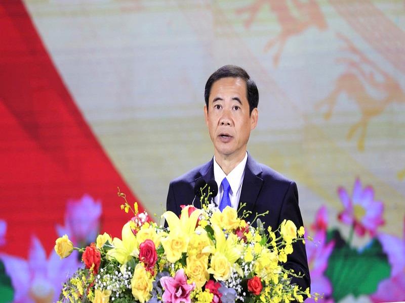 Đồng chí Nguyễn Thái Học - Quyền Bí thư Tỉnh ủy tiếp thu ý kiến chỉ đạo của lãnh đạo Đảng, Nhà nước