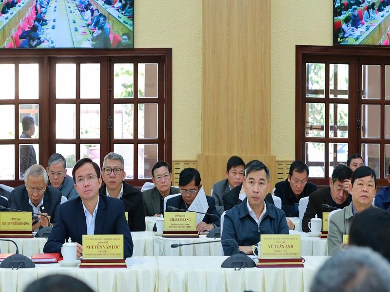 Các đại biểu Ban Nội chính, Ban Tổ chức Tỉnh uỷ và Uỷ ban Kiểm tra Tỉnh uỷ tham dự Hội nghị