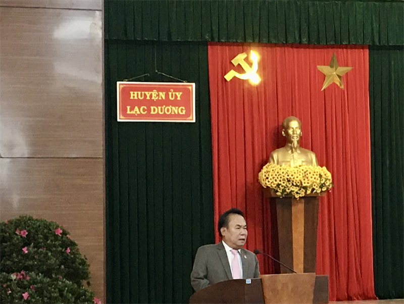 Đồng chí Dương Công Hiệp - UVBTV, Chủ nhiệm UBKT Tỉnh ủy phát biểu chỉ đạo tại Hội nghị