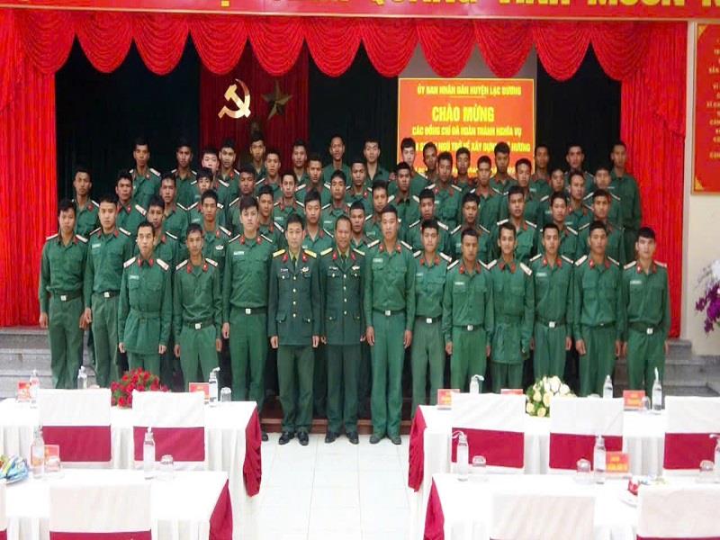 Huyện Lạc Dương đón 55 quân nhân hoàn thành nghĩa vụ quân sự xuất ngũ trở về địa phương