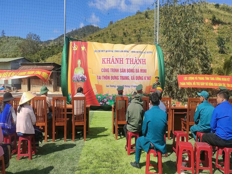 Quang cảnh buổi lễ khánh thành công trình