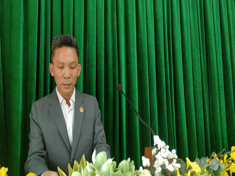 Ông Nguyễn Hồng Thủy - Chủ tịch Hội Nông dân huyện, Trưởng Ban tổ chức hội thi