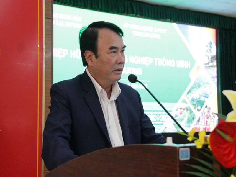 Đồng chí Phạm S - Phó Chủ tịch UBND tỉnh phát biểu chỉ đạo tại Hội thảo