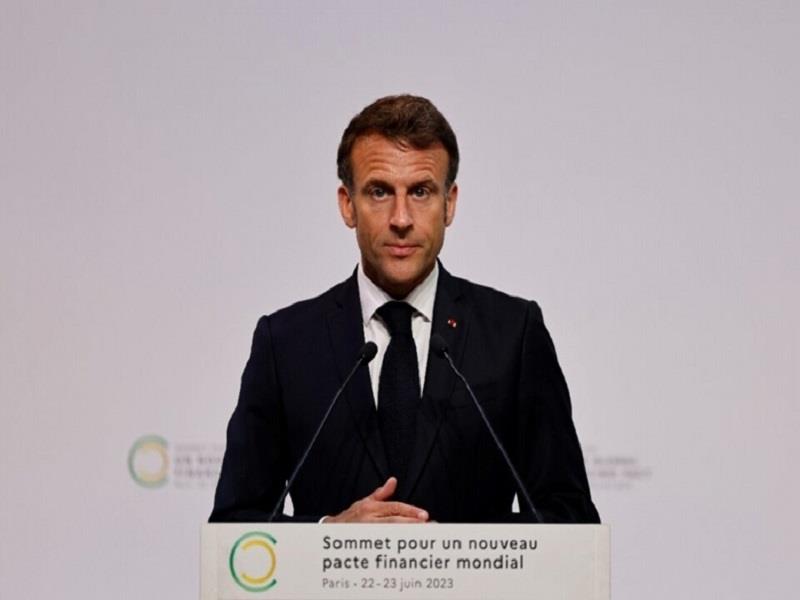 Tổng thống Pháp Emmanuel Macron phát biểu tại hội nghị. (Ảnh: Actu)
