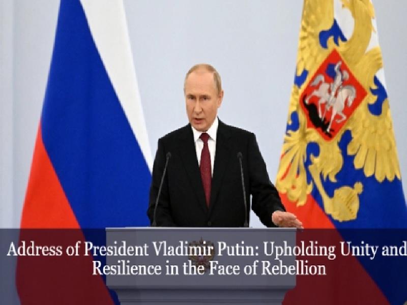 Tổng thống Nga Vladimir Putin phát biểu trước nhân dân Nga vào tối 26/6. (Ảnh: The Washington Post)