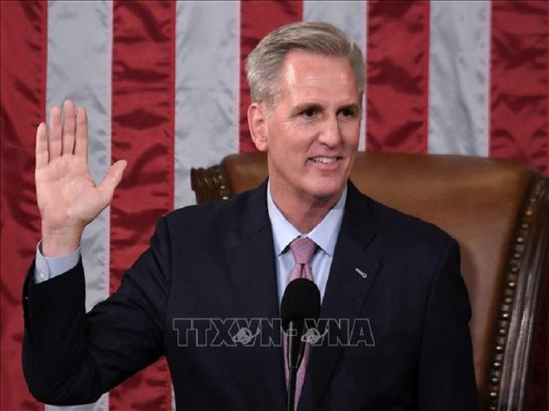 Tân Chủ tịch Hạ viện Mỹ Kevin McCarthy. (Ảnh: AFP/TTXVN)