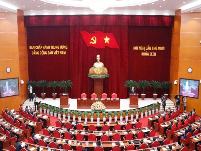 Hội nghị lần thứ 10 Ban Chấp hành Trung ương Đảng khóa XIII họp từ ngày 18/9 đến ngày 20/9/2024 tại Thủ đô Hà Nội (Ảnh: VGP).