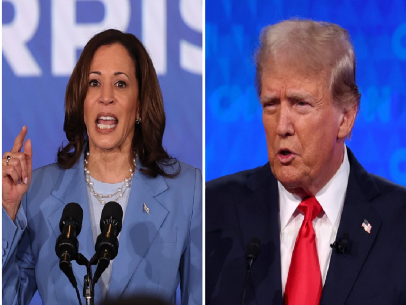 Phó Tổng thống Kamala Harris và cựu Tổng thống Donald Trump. (Ảnh: Getty)