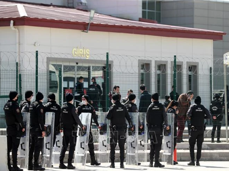 Cảnh sát chống bạo động Thổ Nhĩ Kỳ. (Ảnh: AFP/TTXVN)