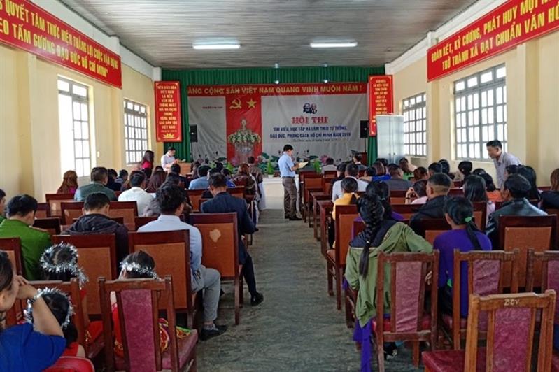 Hội thi có sự tham gia cổ vũ của đông đảo cán bộ, đảng viên, nhân dân xã Đạ Chais