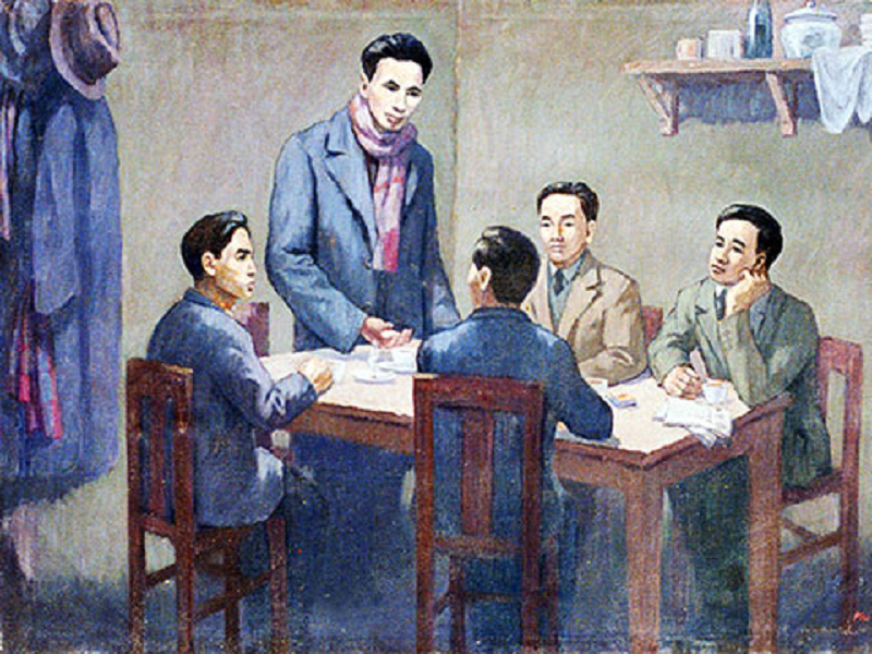 Hội nghị thành lập Đảng Cộng sản Việt Nam ngày 3/2/1930. Ảnh: daihoi13.dangcongsan.vn