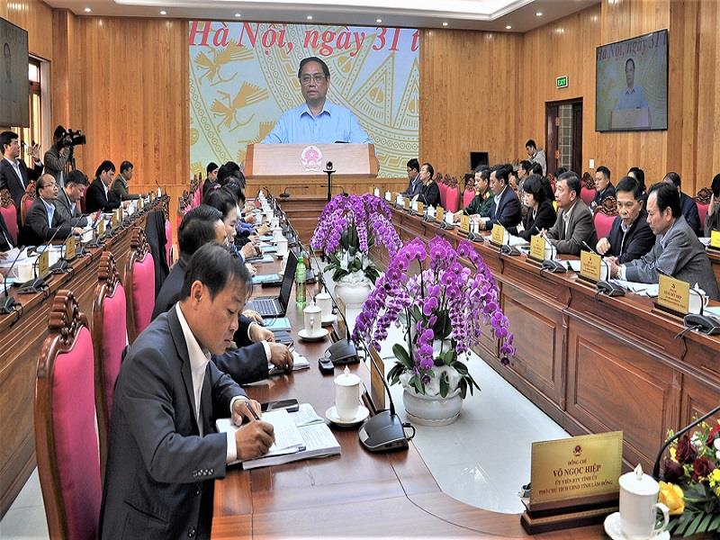 Thủ tướng Chính phủ Phạm Minh Chính phát biểu kết luận tại Hội nghị