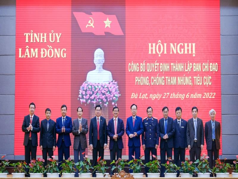 Ra mắt Ban Chỉ đạo Phòng, chống tham nhũng, tiêu cực tỉnh Lâm Đồng