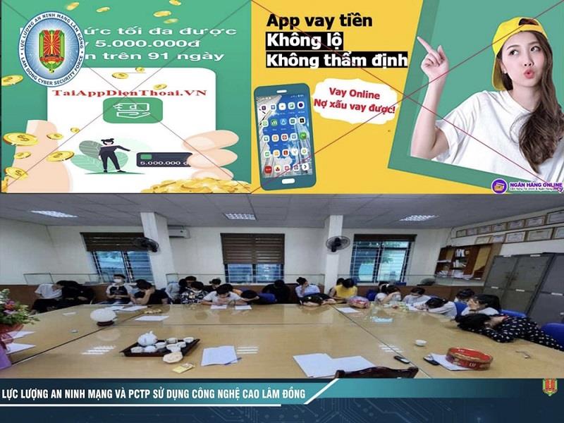 Công an tỉnh Lâm Đồng cảnh báo các app vay tiền tín dụng đen