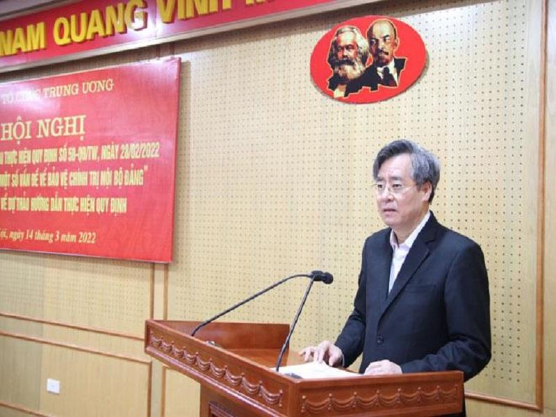 Đồng chí Nguyễn Quang Dương quán triệt nội dung Quy định 58.