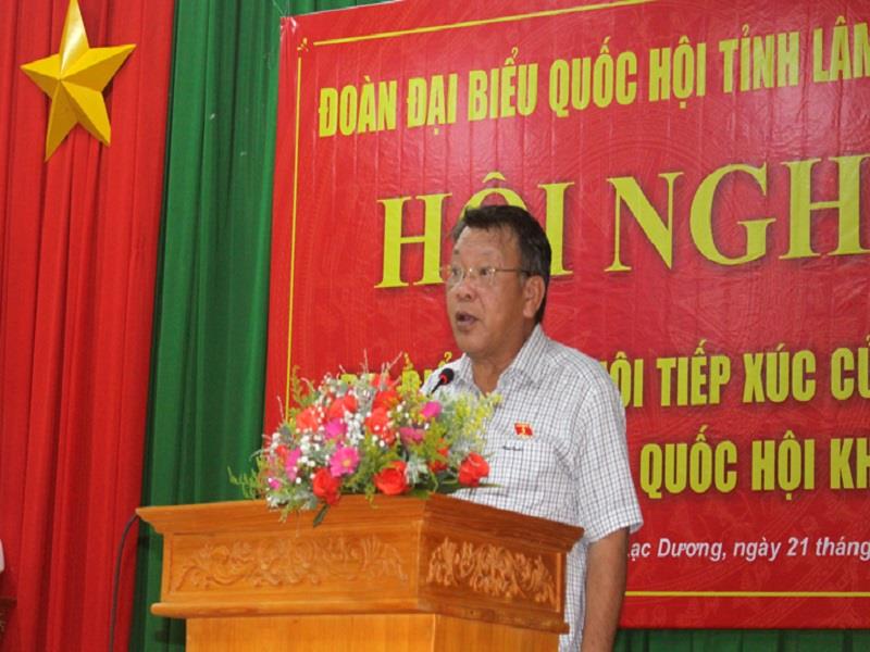 Đại biểu Nguyễn Tạo - Phó Trưởng Đoàn ĐBQH đã ghi nhận, tiếp thu các ý kiến góp ý của cử tri