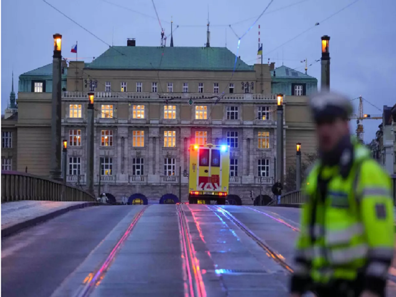 Trường Đại học Charles (thủ đô Praha, Cộng hòa Séc) - nơi xảy ra vụ xả súng khiến 14 người thiệt mạng và 25 người khác bị thương (Ảnh: AP)