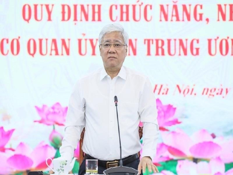 Chủ tịch UBTƯ MTTQ Việt Nam Đỗ Văn Chiến phát biểu tại Hội nghị