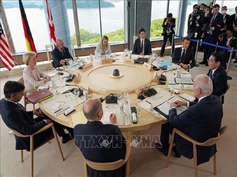 Hội nghị thượng đỉnh Nhóm các nước công nghiệp phát triển (G7) đã chính thức khai mạc với sự kiện các nhà lãnh đạo G7, Ảnh: AFP/TTXVN