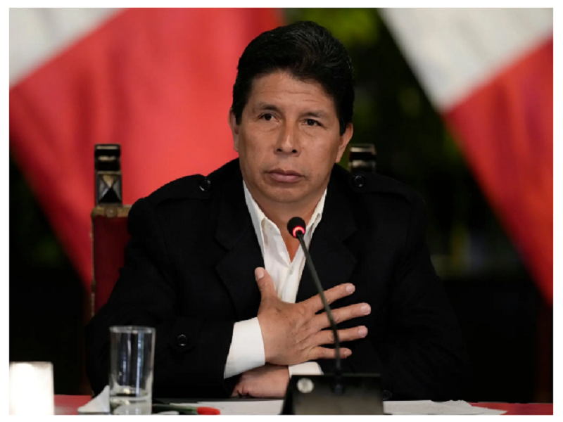 Tổng thống Pedro Castillo bị phế truất sau nỗ lực nắm giữ quyền lực bất thành. (Ảnh: AP)