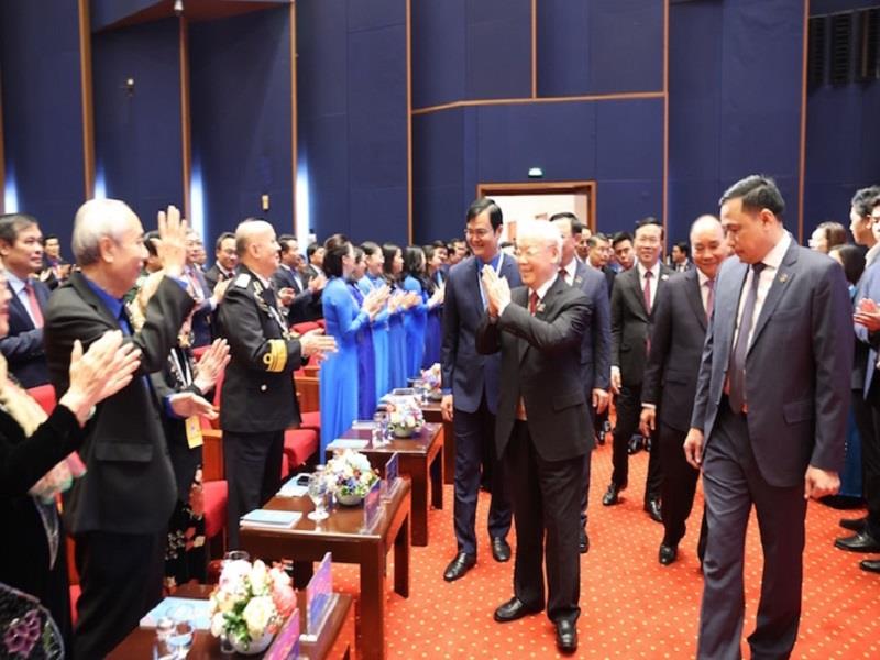 Tổng Bí thư Nguyễn Phú Trọng tham dự phiên trọng thể Đại hội đại biểu toàn quốc Đoàn TNCS Hồ Chí Minh lần thứ XII
