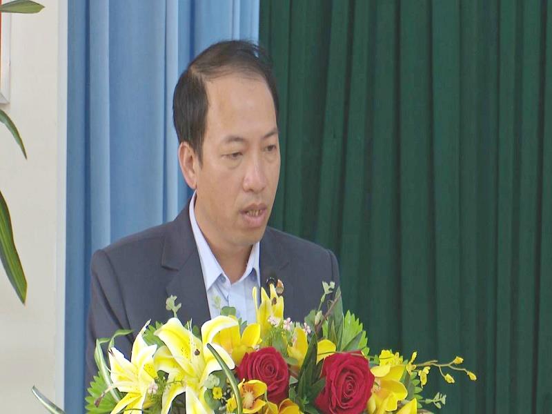 Đồng chí Sử Thanh Hoài - Phó Bí thư Huyện ủy, Chủ tịch UBND huyện kết luận hội nghị