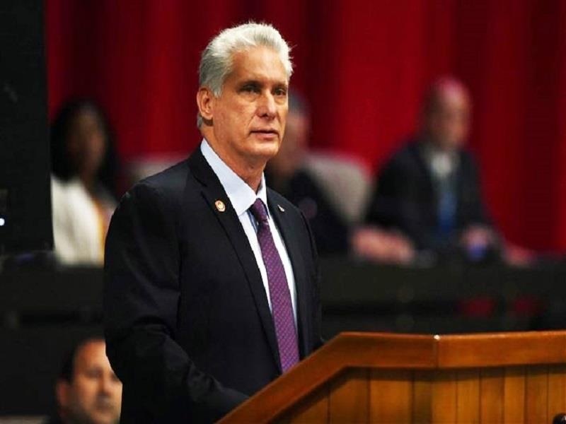 Chủ tịch Cuba Miguel Diaz-Canel đã đắc cử nhiệm kỳ 5 năm lần thứ 2. (Ảnh: PrensaLatina)