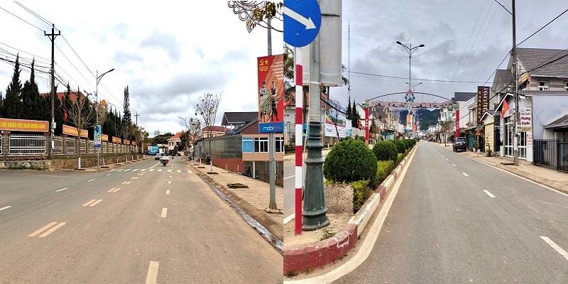 Bộ mặt đô thị trung tâm thị trấn Lạc Dương ngày càng khang trang khởi sắc
