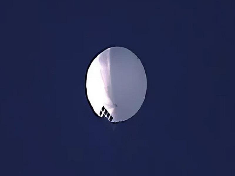 Khinh khí cầu Trung Quốc được phát hiện trên bầu trời Mỹ. (Ảnh: AP)