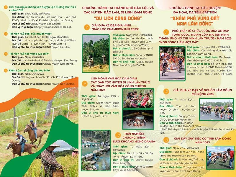 Các tỉnh phía Nam Lâm Đồng cũng có rất nhiều hoạt động hứa hẹn níu chân du khách dịp lễ này - Ảnh: BTC