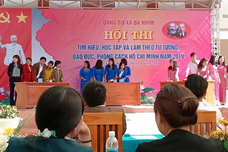 Hội thi tại được chọn làm điểm tại xã Đạ Nhim, ngày 27-4-2019