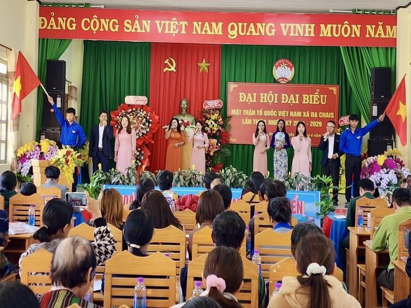 MTTQ Việt Nam xã Đạ Chais là đơn vị cuối cùng của huyện Lạc Dương tổ chức Đại hội MTTQ cấp cơ sở