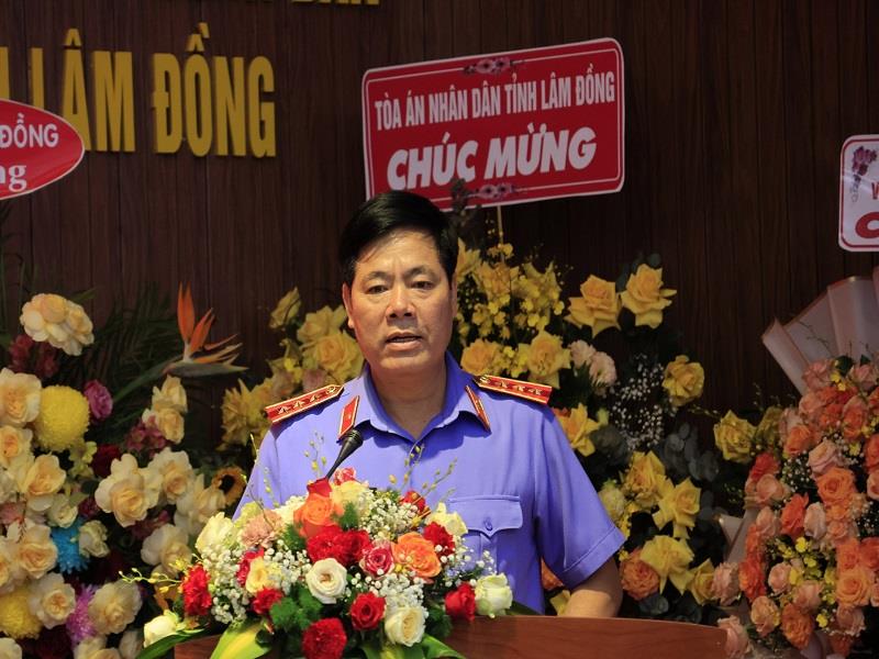 Phó Viện trưởng Viện KSND tối cao Nguyễn Quang Dũng phát biểu giao nhiệm vụ