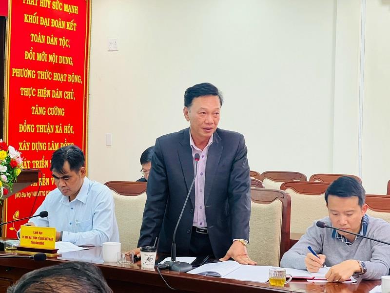 Giám đốc Sở Xây dựng Lê Quang Trung phát biểu