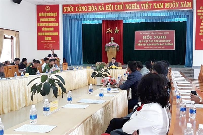 Buổi gặp mặt lãnh đạo huyện với đại diện các doanh nghiệp nhân Ngày Doanh nhân Việt Nam 13-10-2019