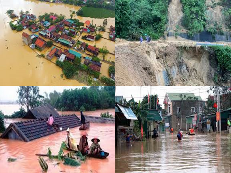 Thiệt hại lớn do mưa lũ ở miền Trung. Ảnh IT