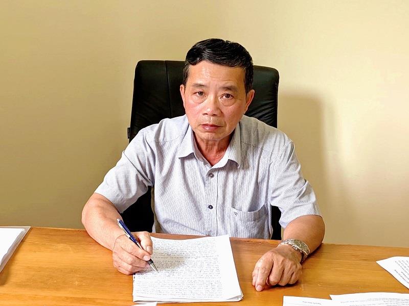 Chủ tịch Hội CCB huyện Trần Văn Hóa trả lời phỏng vấn