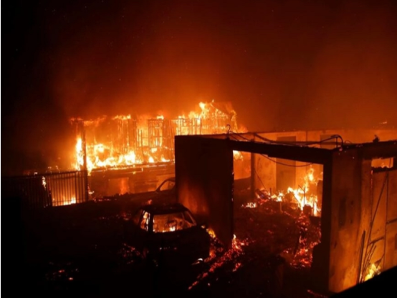 Chile ban bố tình trạng khẩn cấp vì cháy rừng  (Ảnh:AFP)