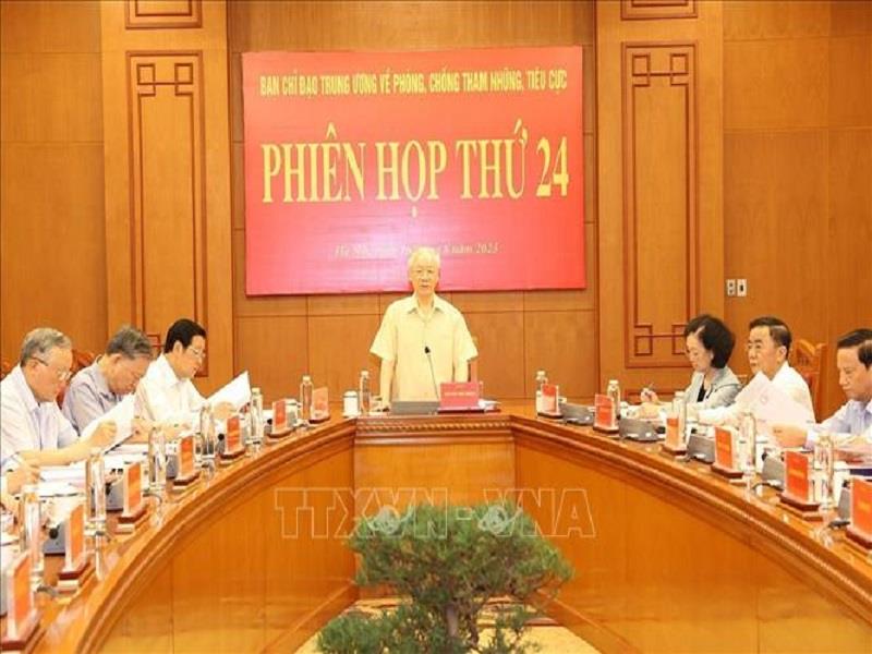 Tổng Bí thư Nguyễn Phú Trọng phát biểu chỉ đạo phiên họp